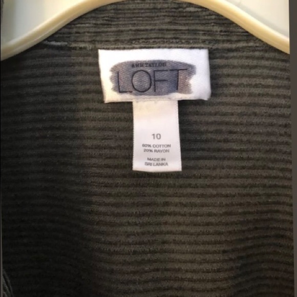 Loft Olive Green Corduroy Jacket - Picture 3 of 7